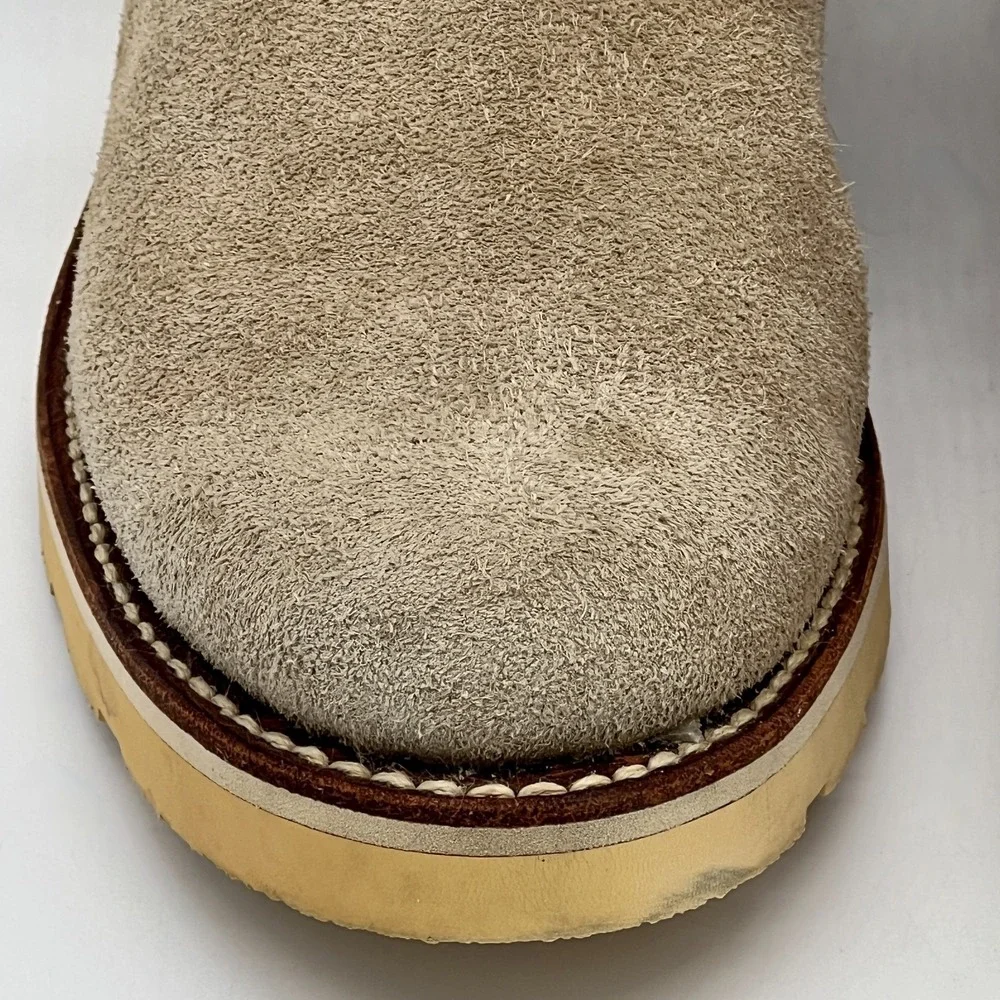 Sendra Women's Knee High Boots US Sz 10 EU Sz 41 Tan Suede Buckles Rubber $250
